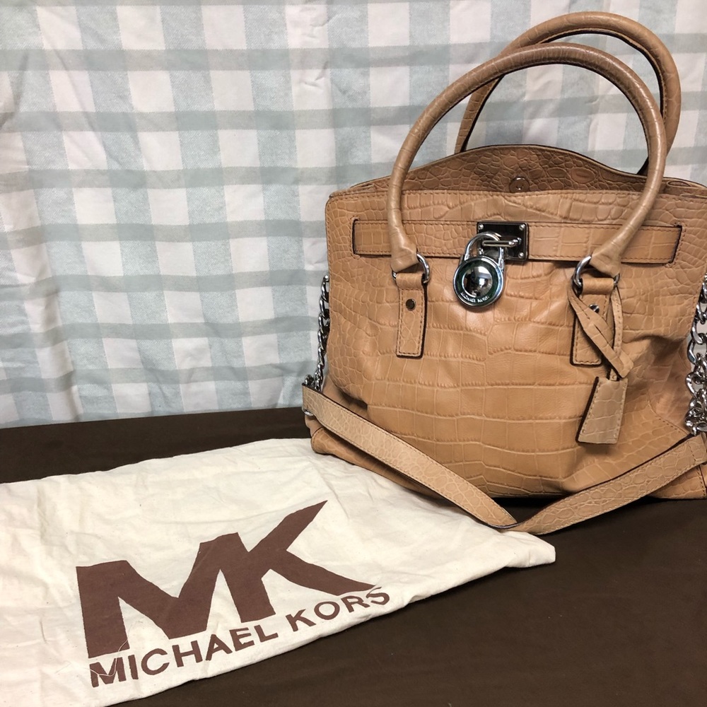 Michael Kors Hamilton Bag - Croc Print